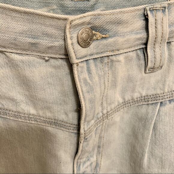 Free People Sidecar Frayed Denim Mini Skirt NWT 30 - Picture 6 of 10